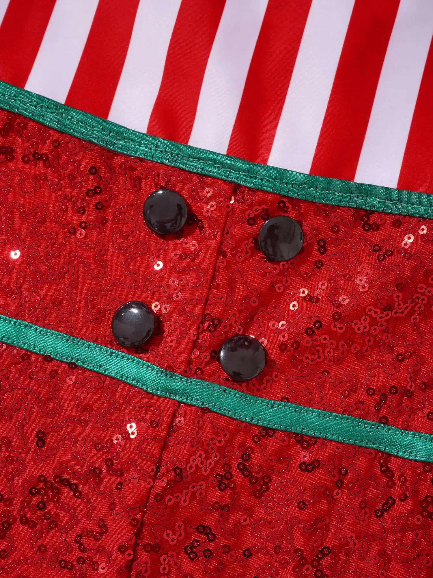 عيد الميلاد الاطفال الفتيات قصب الحلوى زي بذلة أكمام الترتر الرقص Unitards الجمباز عيد الميلاد مرحلة الأداء Dancewear