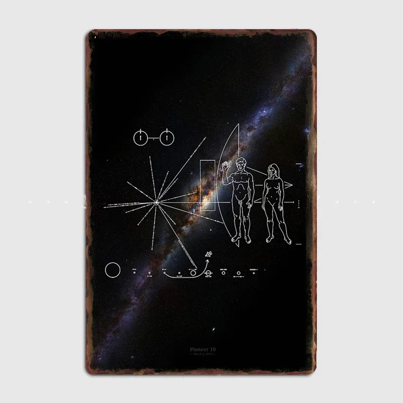 

Poster Retro Metal Posters Sign Garage Club Indoor Wall Room Decoration Home Decor Milky Way Galaxy