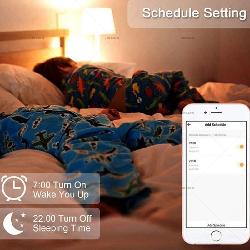 Tuya WIFI LED لمبات الإضاءة الذكية 2700-6500K قابلة للضبط باللون الأبيض وقابلة للتعتيم متوافقة مع تطبيق Alexa Google Home Group Control Smart Life