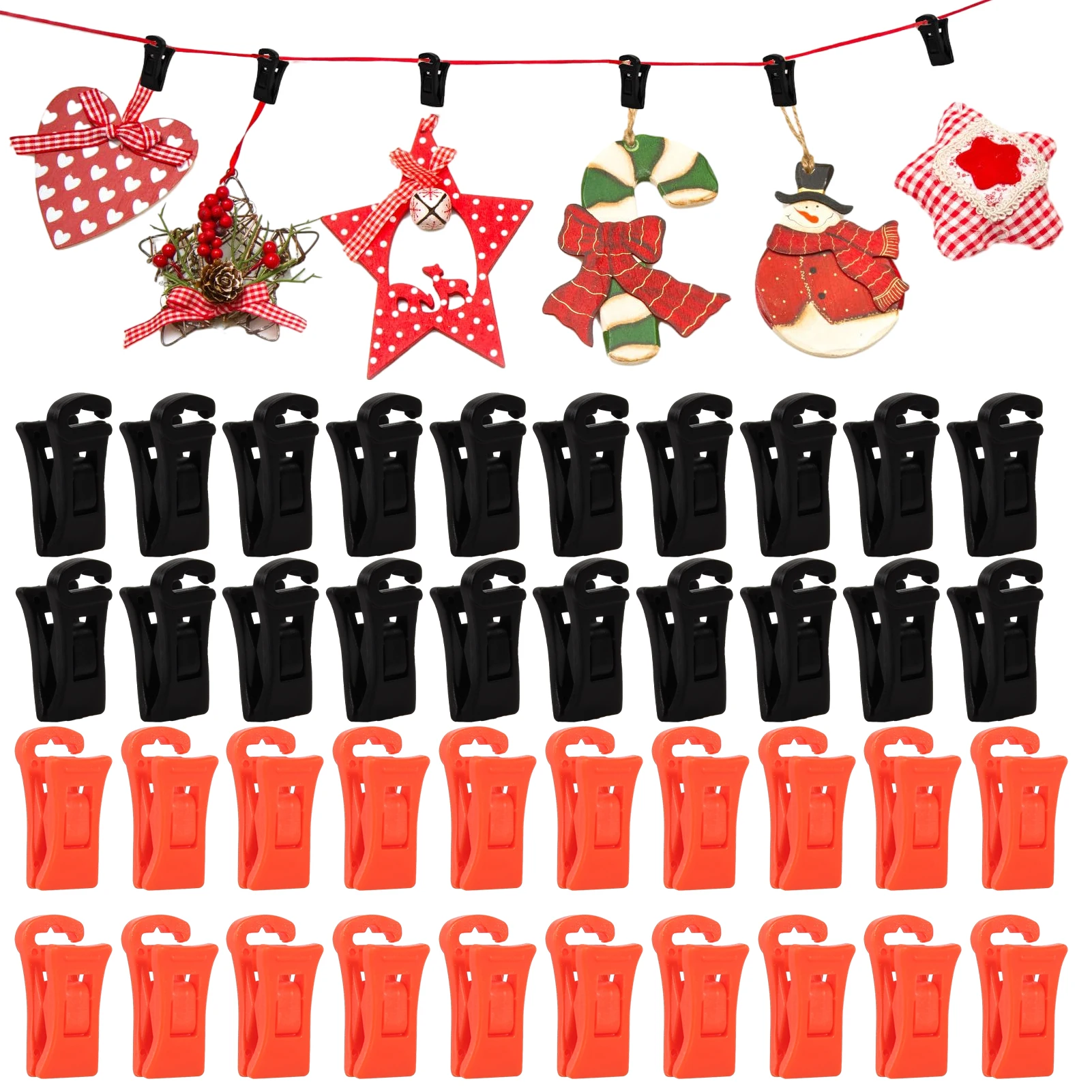 60pcs Hanging Sock Clip Anti Lost For Washing Machine Without Pairing With Hook