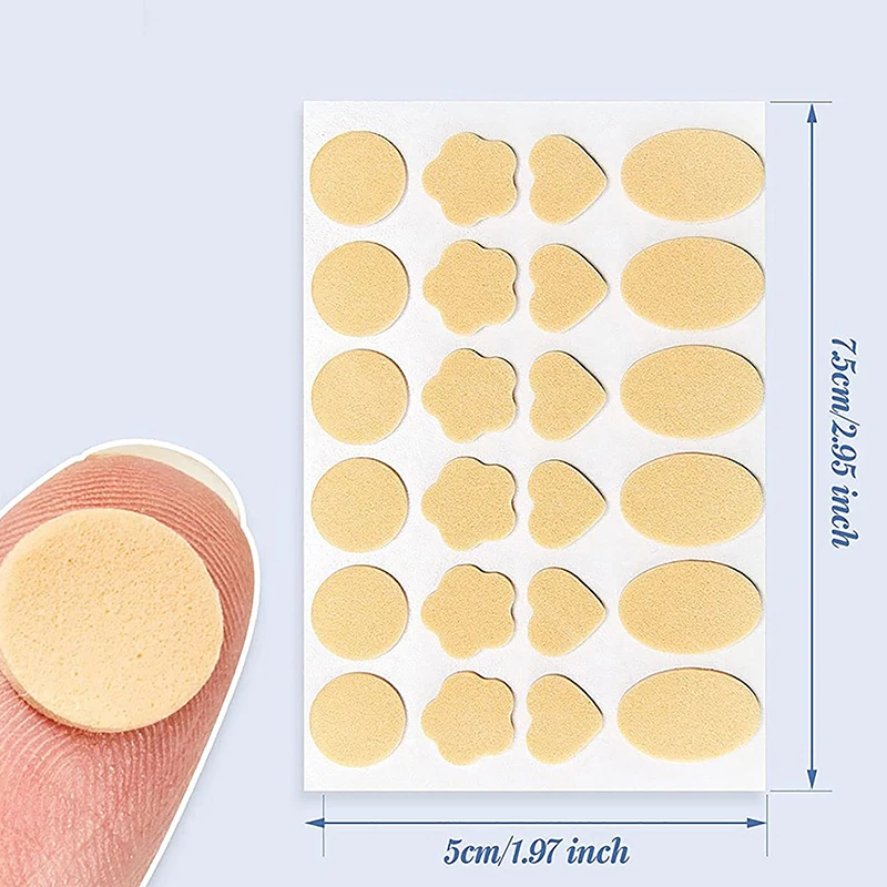 24pcs Earring Support Patches Earring Pads Foam Lifters Ear Lobe Support Pads Backs For Droopy Ears Heavy Pads