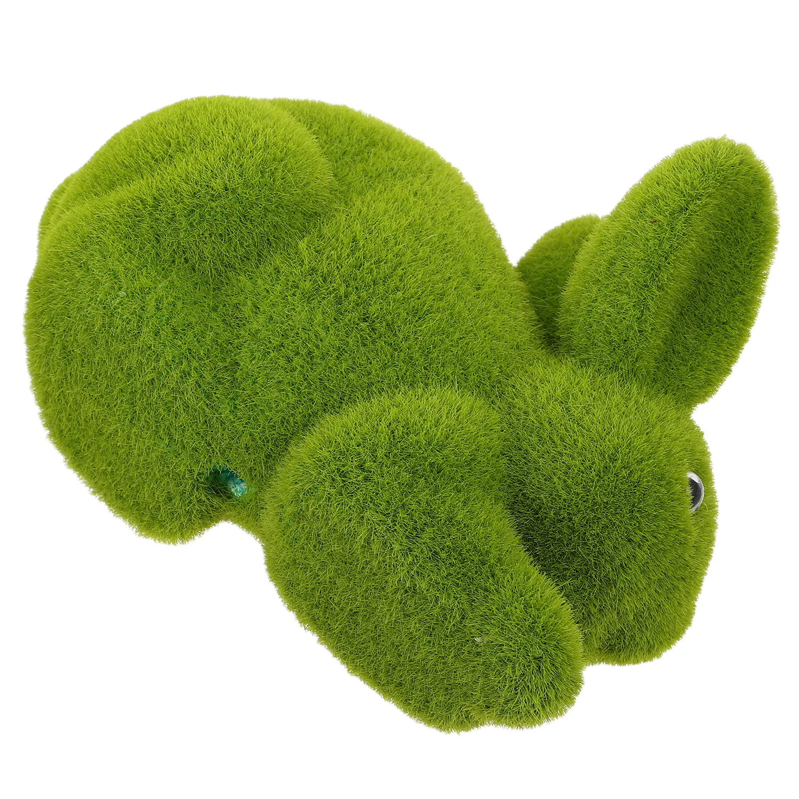 

Realistic Bunny Ornament Faux Moss Flocked Foam Easter Garden Decor for Outdoor Patio Lawn Yard Landscape Decoration