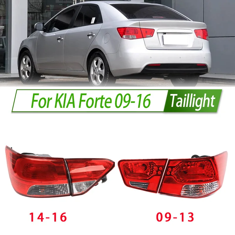 

Для KIA Forte 09-16 автомобильный задний фонарь в сборе, задний фонарь в стиле OEM с указателем поворота, замена прямой посадки