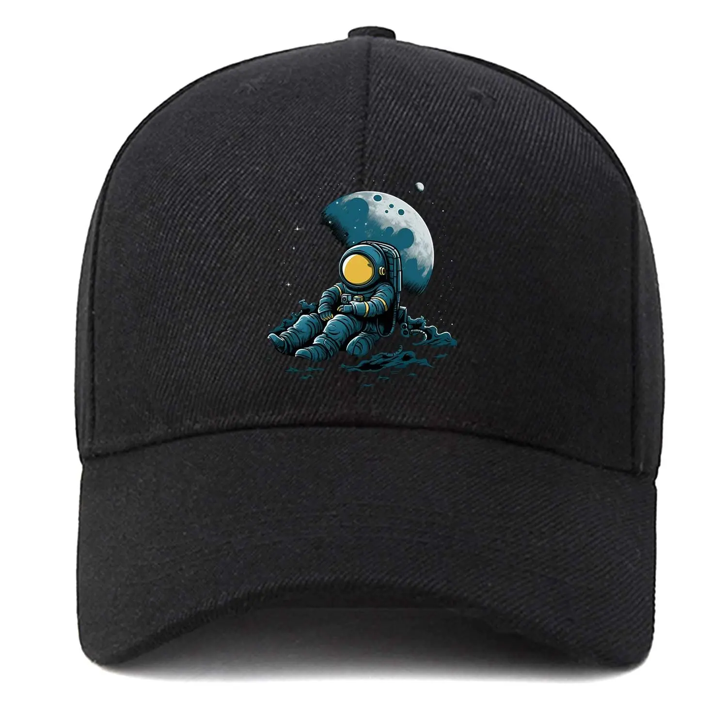 

Astronaut Moon Baseball Cap Unisex Dad CapAdult Athleisure Cap Adjustable