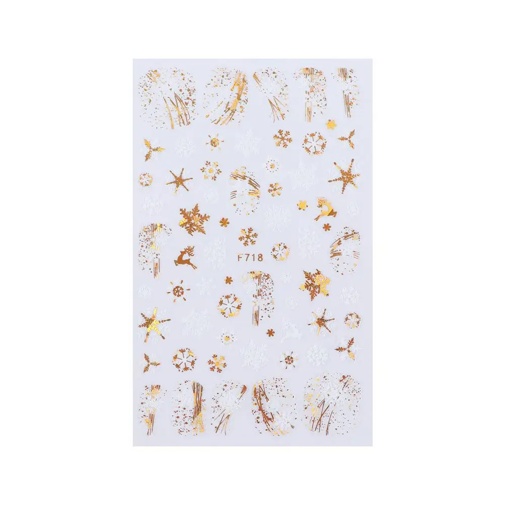 

Decorations Self Adhesive Nail Foils Holographic Christmas Nail Stickers Laser Stickers Snowflake Nail Sticker DIY Nail Decals