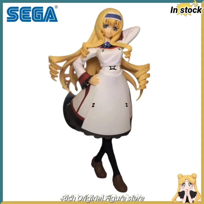 En stock, figura original de SEGA Infinite Stratos IS Seshiria Orukotto de PVC de 170 mm, modelo de colección de anime, figura de acción decorativa.