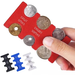 1PC Case Coin Changer Letter Purse Wallet Holder Coin Box Plastic Coin Storage Box Coin Dispenser Coin Case Japanese Coin Holder
