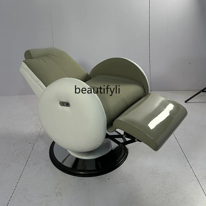 New Electric down Barber Chair Barber Shop Hair Salon Adjustable Rotating Hairdressing Chair Hair Cutting Chair Hair Salon