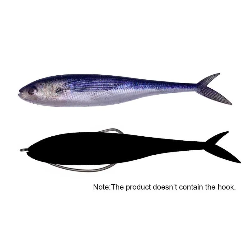 Señuelo de silicona Shad Swimbait 12,5 cm – Impresión 3D para lucio - imagen 4