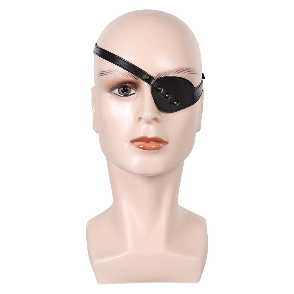 Medievale Prince Aemond Cosplay Fantasy Costume accessori pirata Single Eye Patch uomini adulti Roleplay Fantasia occhi maschera puntelli