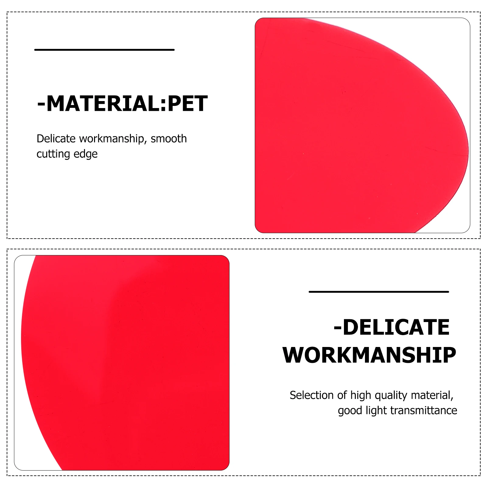 

10pcs 66mm Sunset Ambient Film Color Filter for Camera Transparent Color Sheet Studio Projection Lamp Delicate Colors