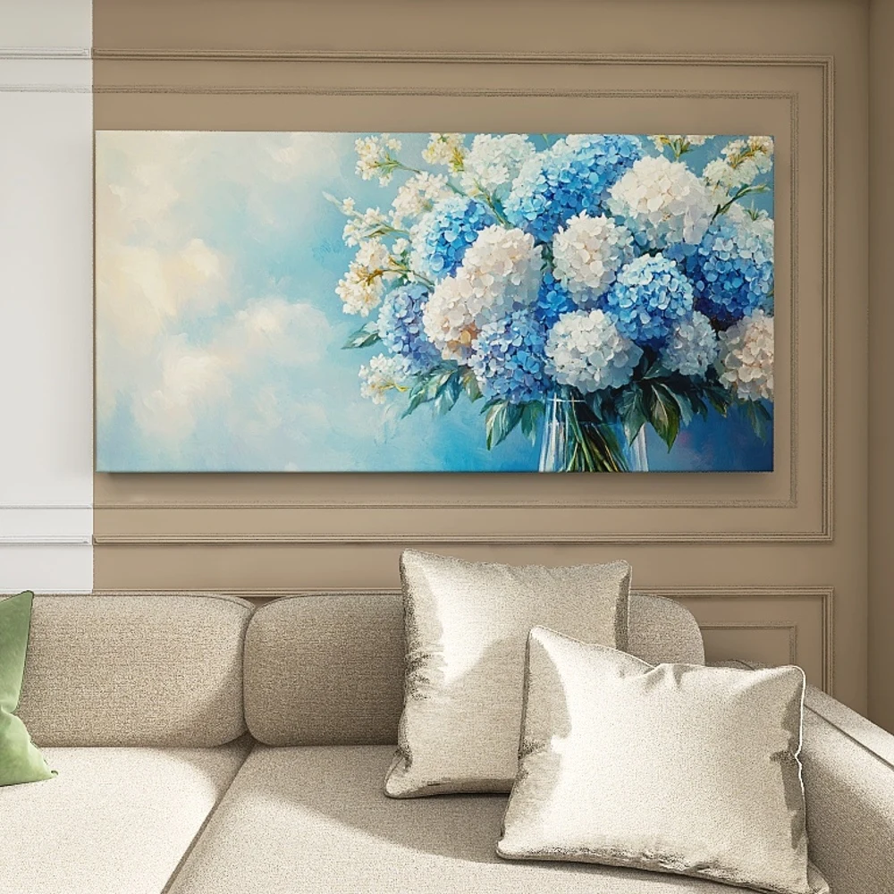 

1.5-Inch Thick Pine Solid Wood Frame, Canvas Wall Art, Birthday Gift Art Wall Painting, Bedroom, Office, Living Room