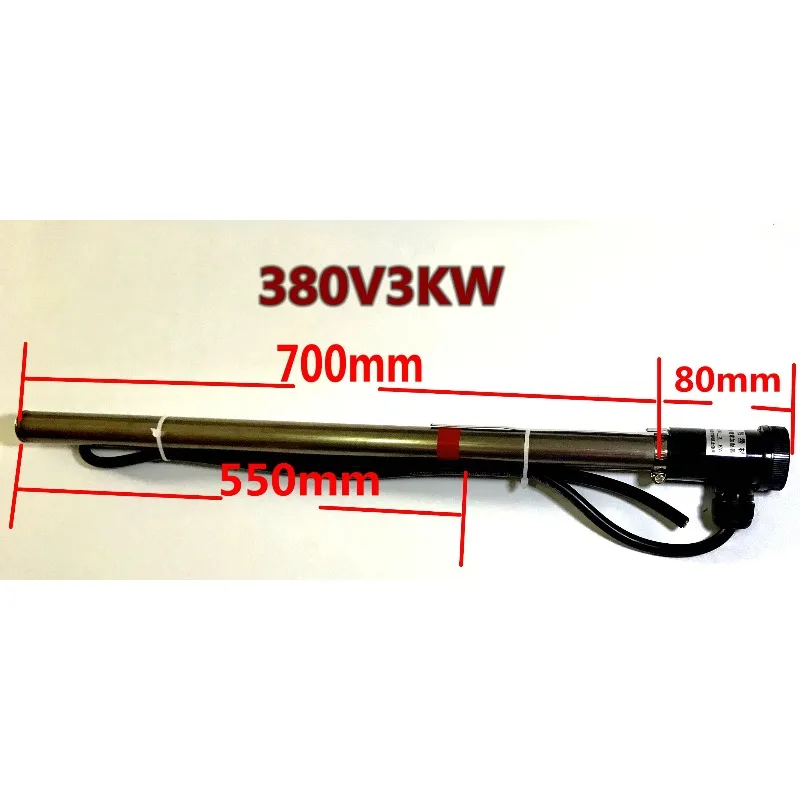 Seamless Corrosion Resistant Titanium Immersion Heater, Acid Alkali Proof for Electroplating Tank Liquid Heating