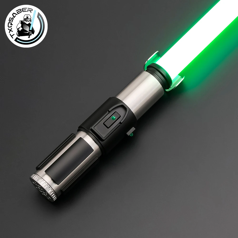 TXQSABER Yoda Lightsaber Neo Pixel SNV4 Proffie Smooth Swing Blaster Shoto Metal Hilt Led Strip Blade Master Cosplay Toys