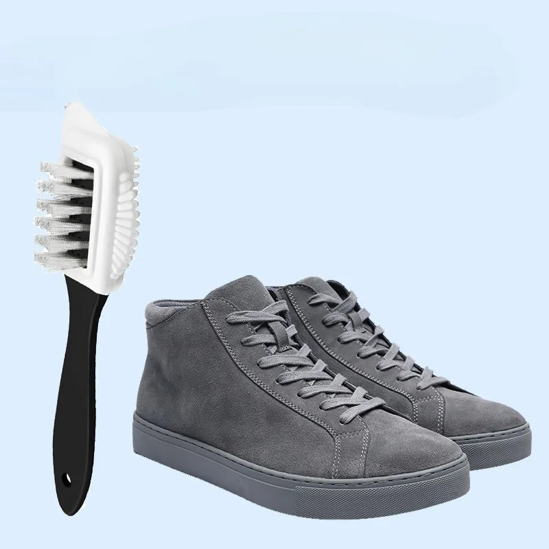 

Nylon Brush for Suede Nubuck Scrub Leather Snow Boots Three‑Sided Velvet Shoe Brush Cleaning Care Stain Removal Brush