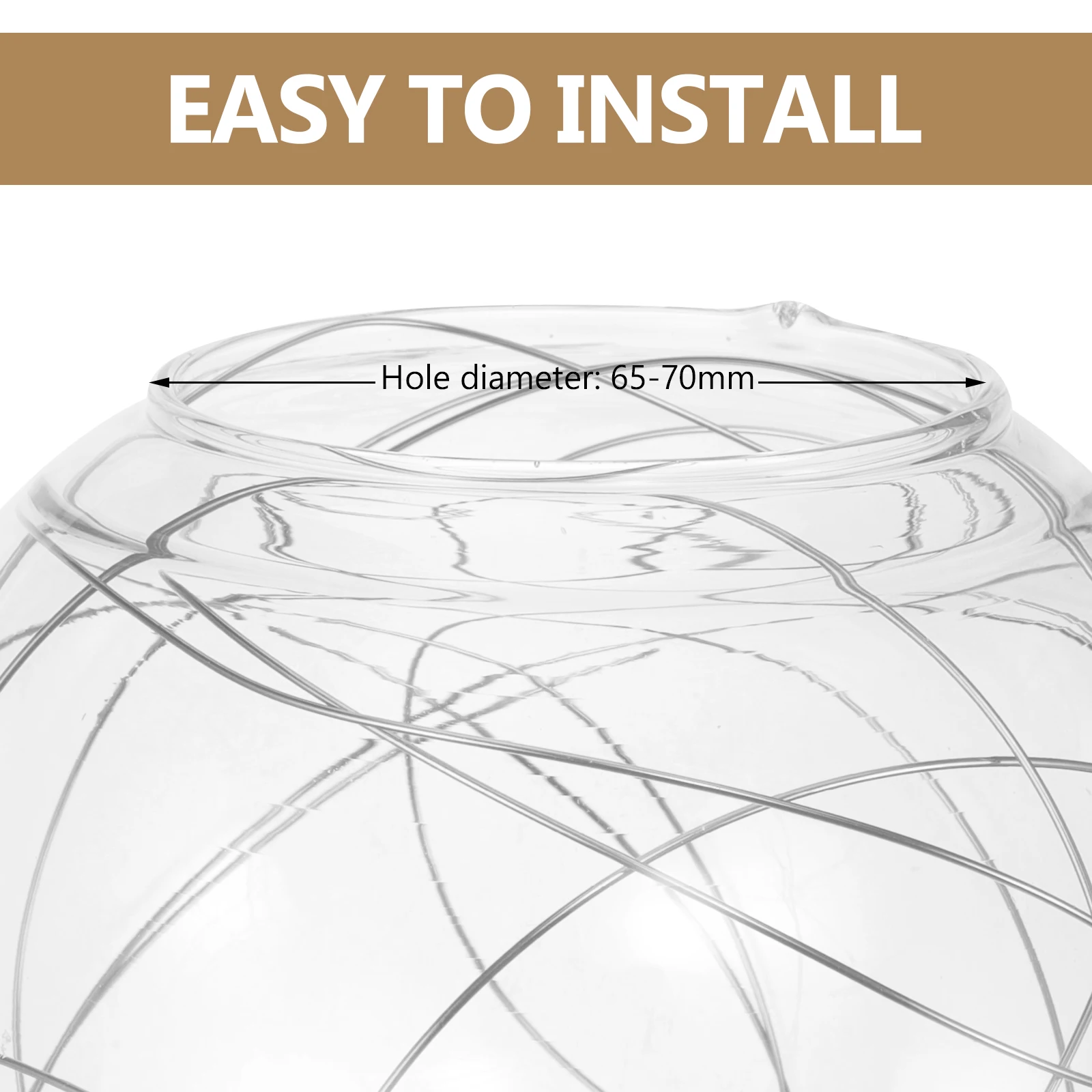 

Bedroom Wire Winding Lamp Cover Globe Wall Sconce Shade Silver Pendant Light Globes