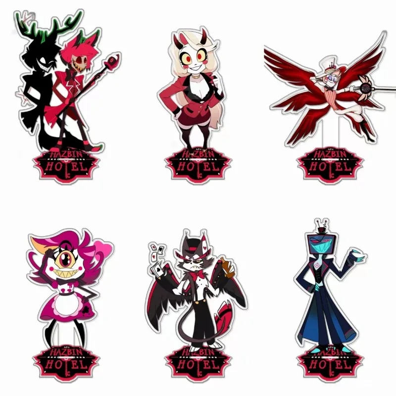 Hazbin hôtel Alastor Vox acrylique standee Anime jeu Collection Anime marchandise bricolage bureau ornement jouet cadeau matériau acrylique