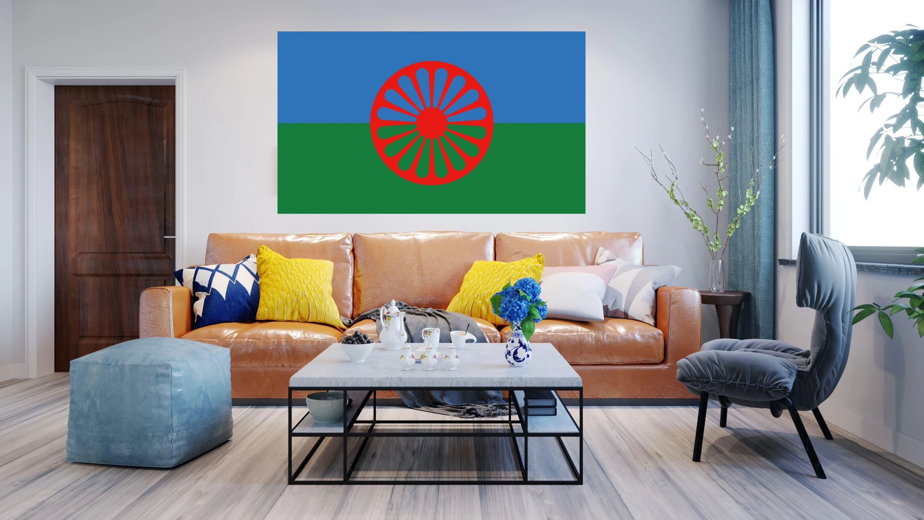 Rom Gypsy Flag Of The Romani People 3X5FT 90x150cm 60x90cm