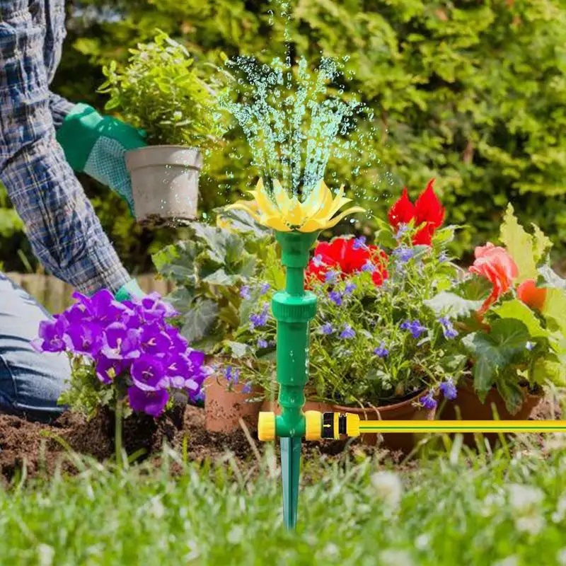 Watersproeier voor gazon Bloemvormige gazon- en tuinsproeiers Automatische irrigatie Tuinbewateringssysteem voor achtertuinpark