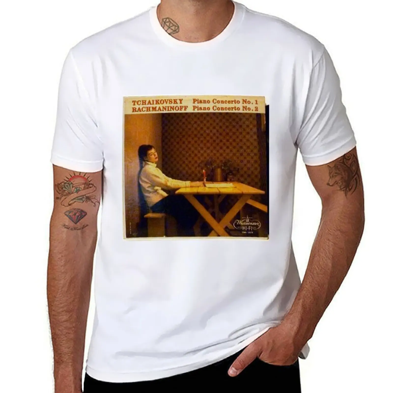 

Tchaikovsky Concerto, Rachmaninoff T-Shirt t shirt man plain anime t shirts for man T-Shirt