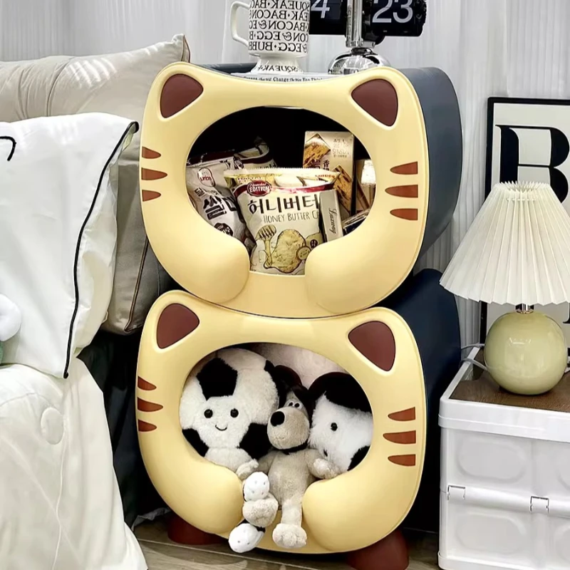 /Pet Princess Protect Nightstands Small Elegant Girls Modern Bedside Table Smart Cute Weird Table De Chevet Bedroom Furniture