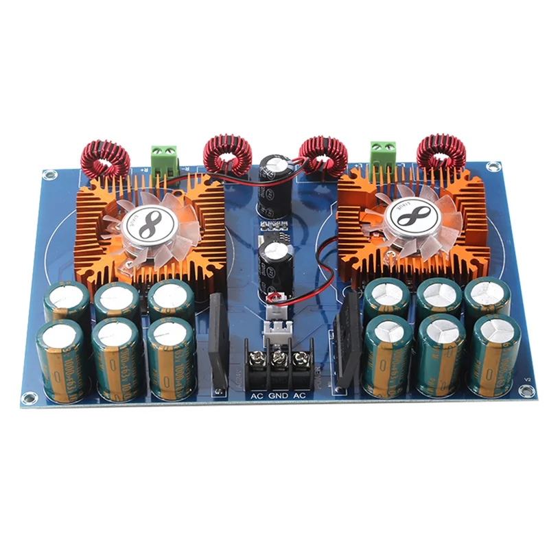 

XH-M258 High Power TDA8954TH Dual 420W Digital Audio Amplifier Board Pure Rear Power Amplifier Board Module Durable Easy Install