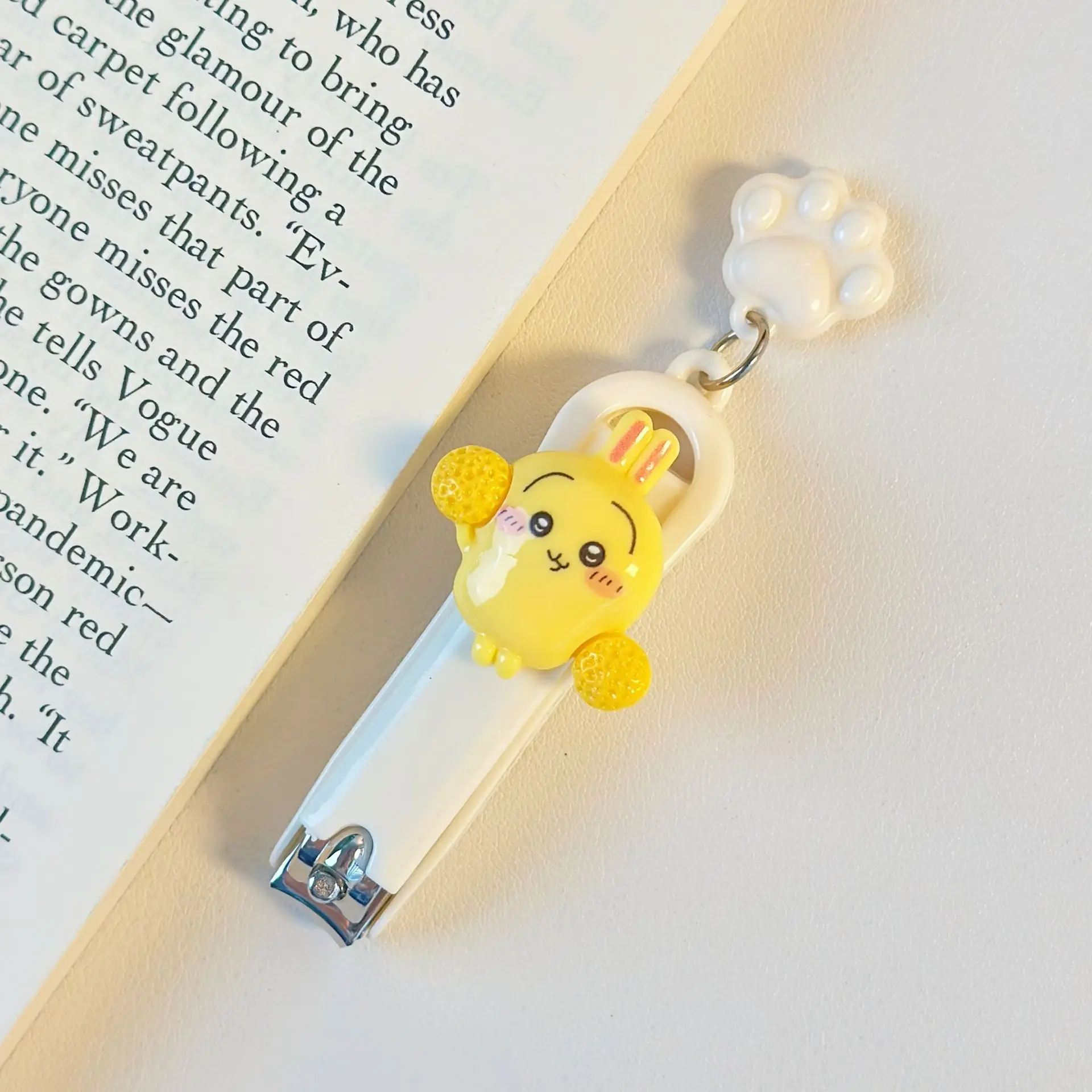 مقص أظافر Chiikawa الجديد للمنزل في الهواء الطلق، مقص أظافر مريح لمكتب الطلاب، مقص أظافر جرلي كاواي