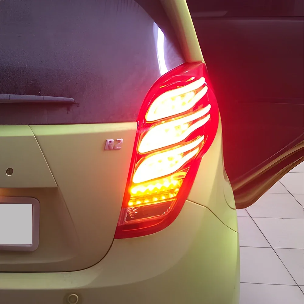 Feux arrière LED clignotants pour Chevrolet Spark, feux arrière automatiques, accessoires de feux arrière de voiture, assemblage de mise à niveau, 2011-2014