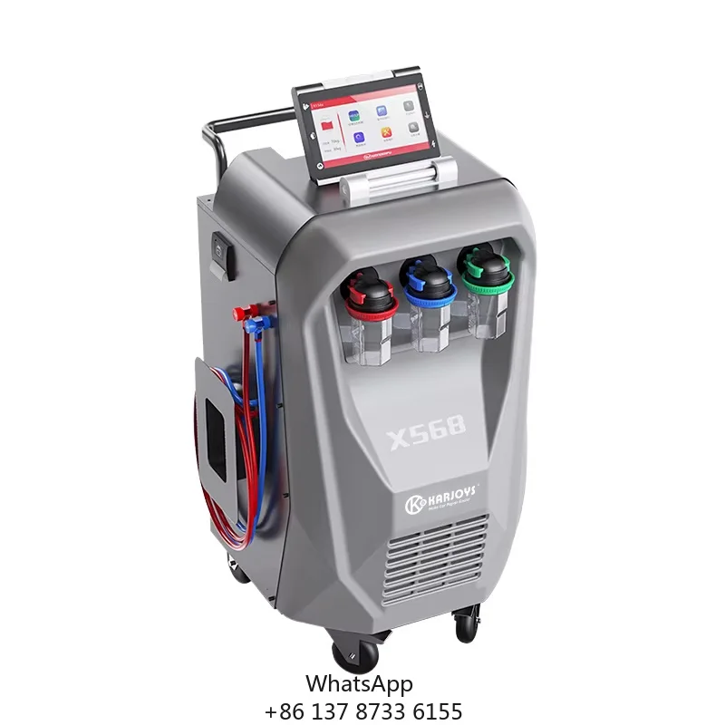 Karjoys AC Machine For Car Maintenance Automatic Refrigerant Recovery Machine 1234yf Automatic Refrigerant Recycling Machine