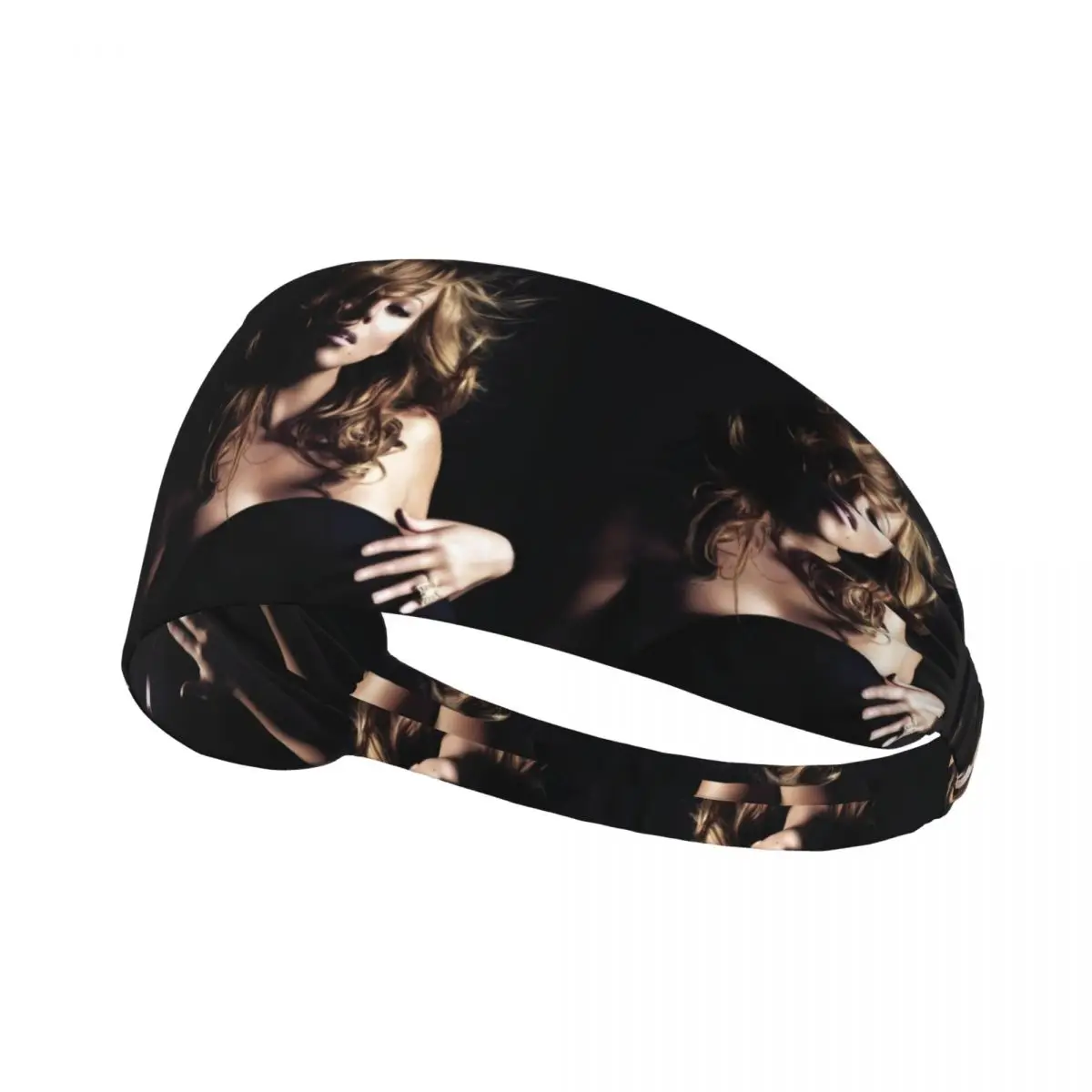 

Custom Mariahs Careys American Singer Sports Sweatbands for Tennis Quick Drying Headband Women Men