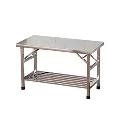 Hotel Restaurant Supplies Stainless Steel Folding Table Catering Equipment Stainless Steel Bench