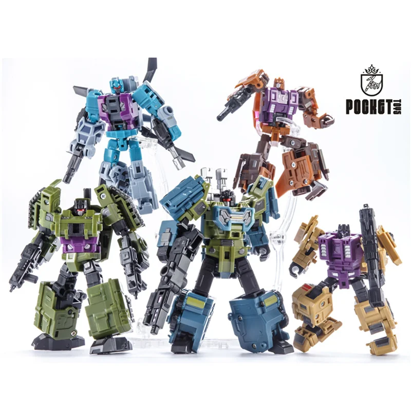 

NEW IN STOCK PocketToys Transformation G1 PT-05 PT05 Bruticus 5IN1 Action Figure Robot Toys With Sticker Retail Box IN STOCK