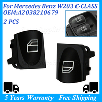 Window Switch Cover Cap For Mercedes Benz W203 C-CLASS C320 C230 C240 C280 W209 CLK320 Car Window Switch Console Cap A2038210679