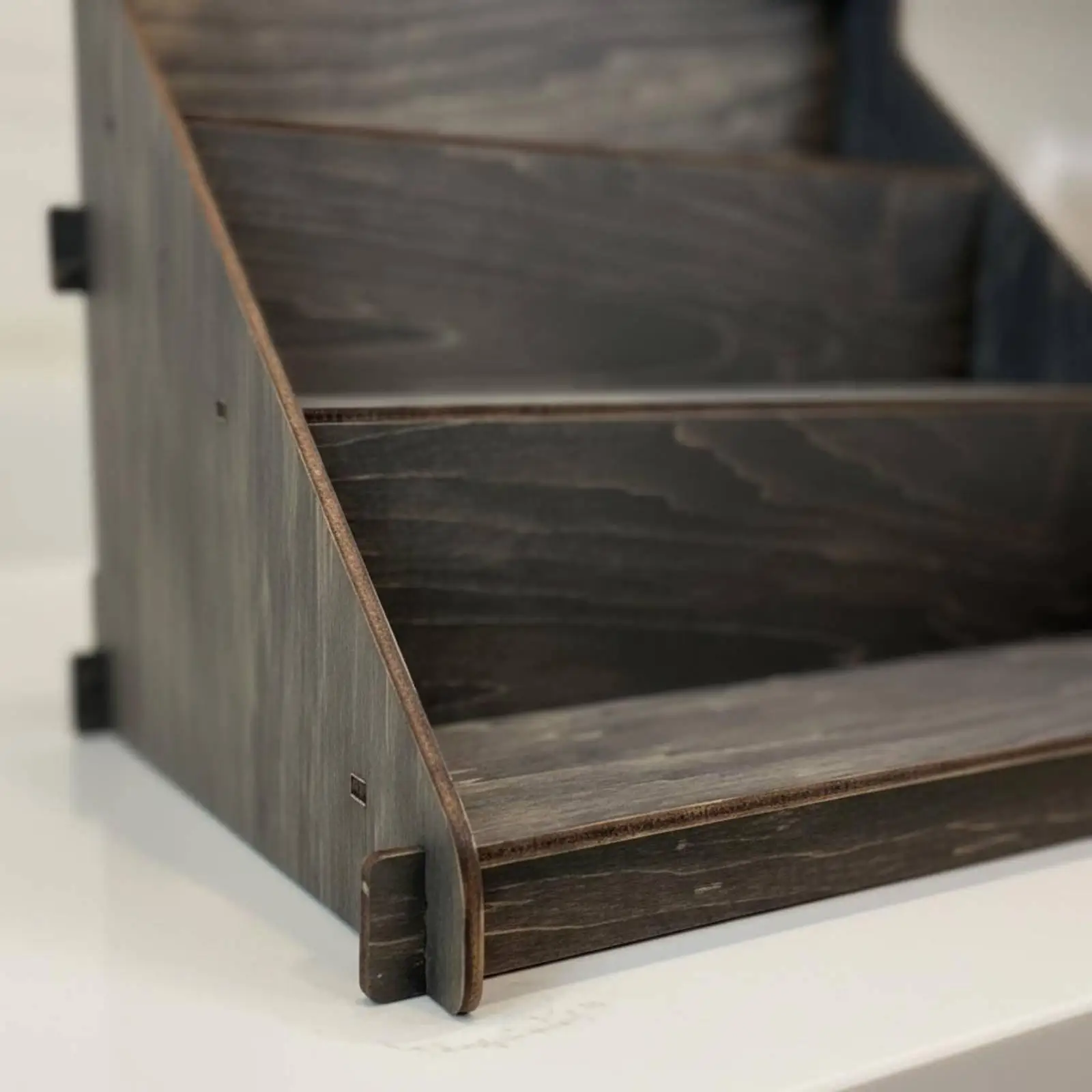 Desktop Display Shelf Portable Tiered Display Rack Multi-Tier for Countertop