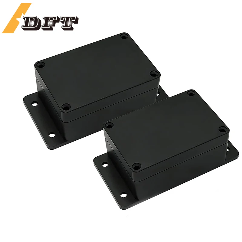 Caja de conexiones de 200x120x75mm, impermeable, a prueba de polvo, IP65, plástico ABS, carcasa Universal para proyecto eléctrico, color negro con