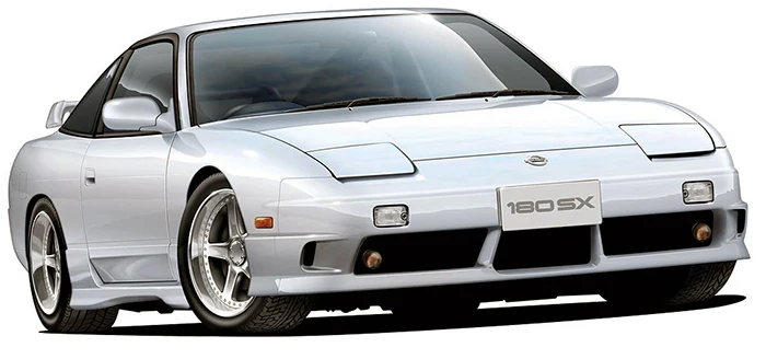 Fujimi Static Assembled Car Model 1/24 Scale Nissan 180SX RPS13 Late Model X 1996 Collectible Model Building Kit  03855