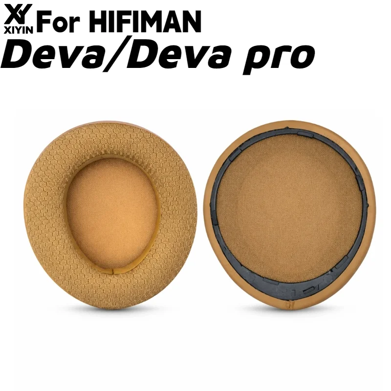 Leather Mesh & Lambskin Ear Cushions With Buckle Replacement Earpads For HIFIMAN Deva Deva pro Headset Memory Foam Accessories