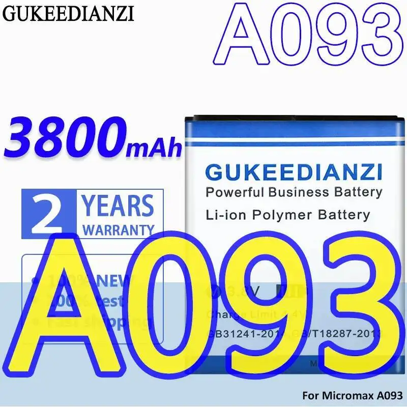 

High Performance For Micromax A093 3800Mah Mobile Phone Battery