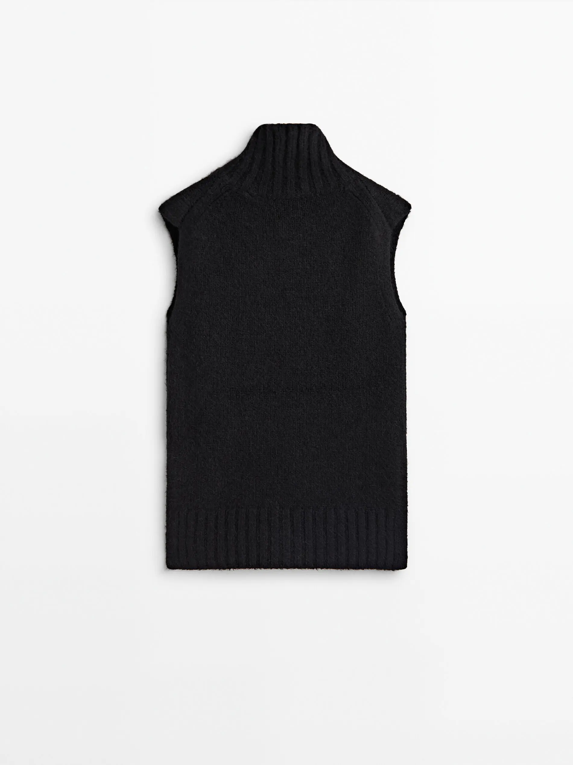 

Ethereal MD 2025 massidutti winter new style of Women's casual knitted vest with a minimalist high neck and shoulders