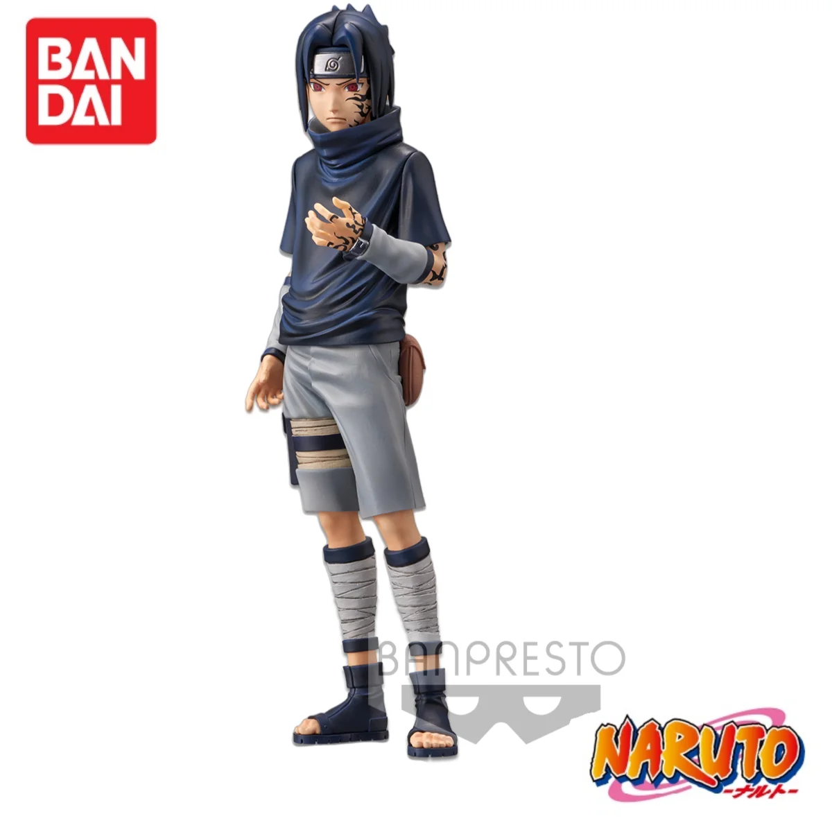 

In Stock Original Bandai Shippuden Grandista Nero Sasuke Uchiha Young Curse Mark Edition Character Collectible Model Statue Toy