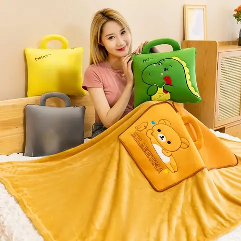 귀여운 베개 이불 이중 용도 베개 접이식 에어컨 담요 자동차 인테리어 쿠션 베개 3-in-1 사무실 낮잠 쿠션 담요 Best5 귀여운 베개 이불 이중 용도 베개 접이식 에어컨 담요 자동차 인테리어 쿠션 베개 3-in-1 사무실 낮잠 쿠션 담요 Best5