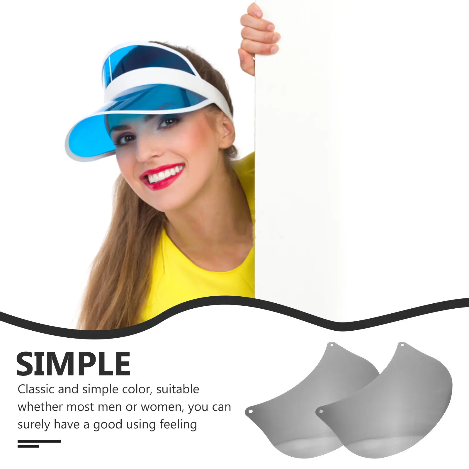 10Pcs Hat Visor Replacement Sun Shade Brim Insert for Outdoor Cycling Hiking Biking Uv Protection Rainproof Lightweight DIY Hat