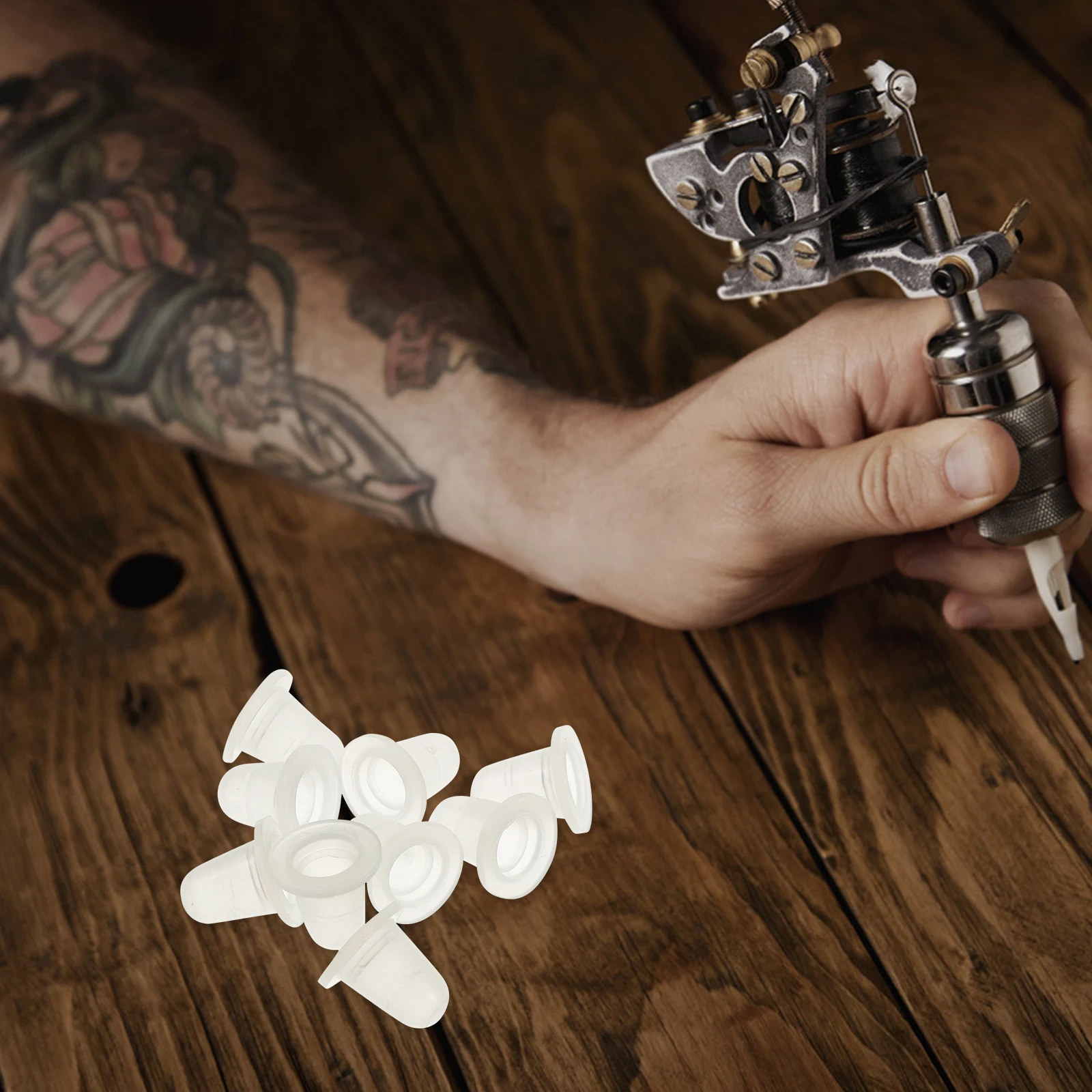 

200 Pcs Color Cup Small Ink Cups Kit Pigment Eyelash Kits Easy to Clean Cosmetology Supplies