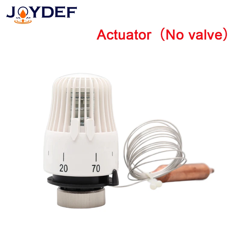 DN25 Energy saving 30-70 degree control Floor heating system thermostatic radiator valve M30*1.5 Remote controller 3 way valve