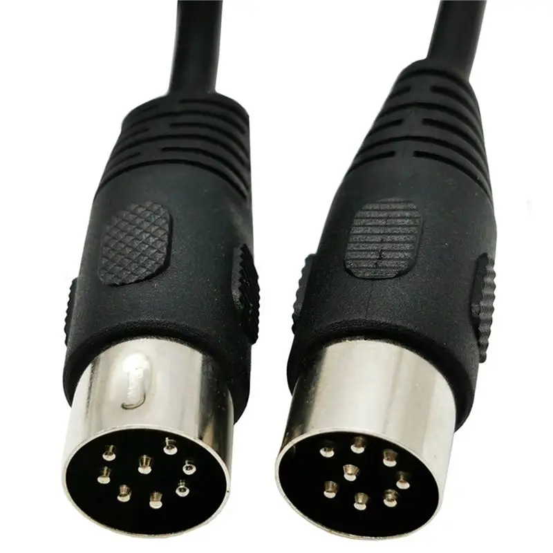 DT51 4X 8 Pin Din Male to Male Speaker Audio Cable Adapter for Surveillance Automotive, 5M