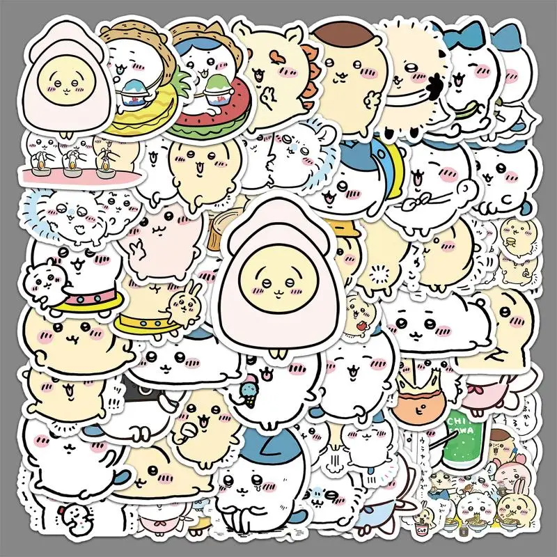 51Pcs Cartoon Chiikawas Stickers Lovely Anime Cute Pet Profile Picture Sticker Toys Waterproof Phone Laptop Water Cup Decals