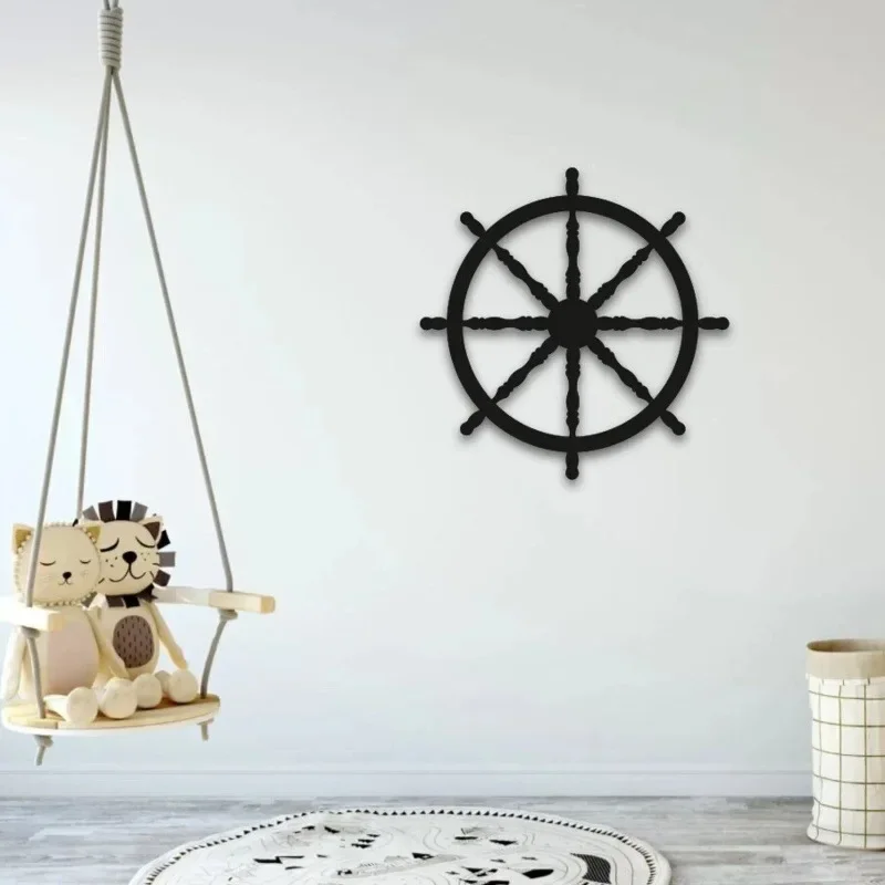 

Cross-border new product metal wall rudder decoration nautical lakeside villa housewarming gift