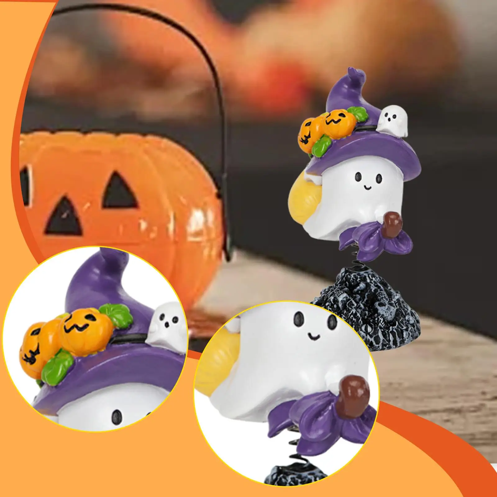 تمثال شبح الهالوين تحت عنوان حفلة مضحكة ومخيفة على الطاولة هدية مزخرفة