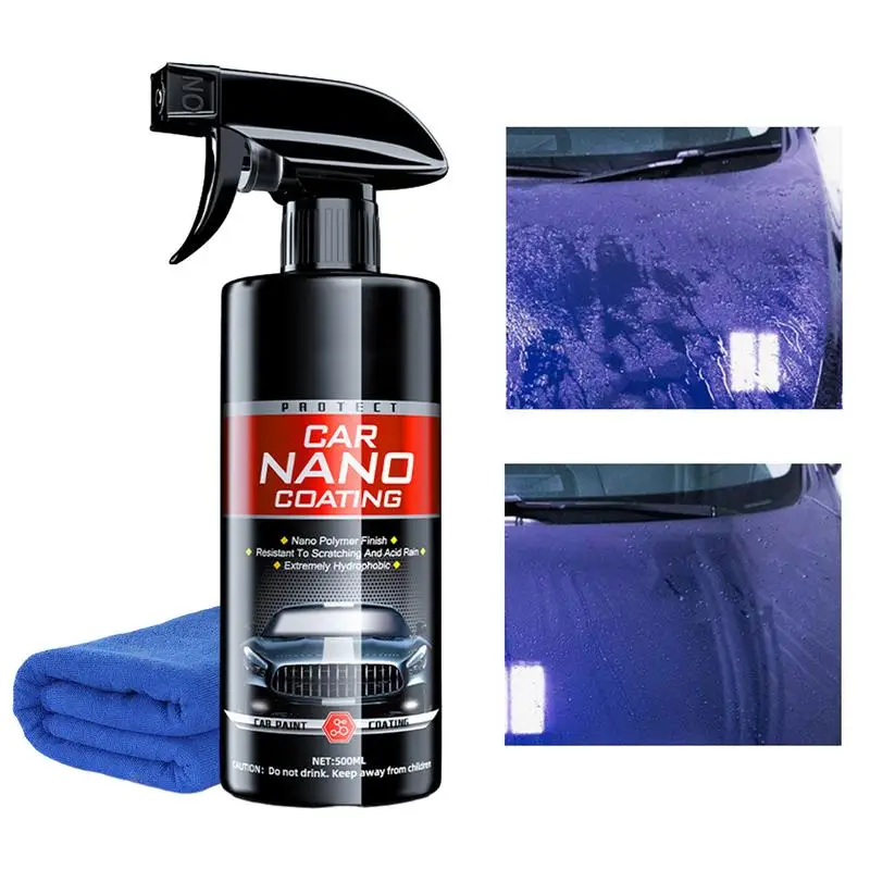 500ml Car Ceramic Quick Coating Spray Nano Hydrophobic Body Polish Scratch Repair Remover Paint Protection Wax Car Accessories