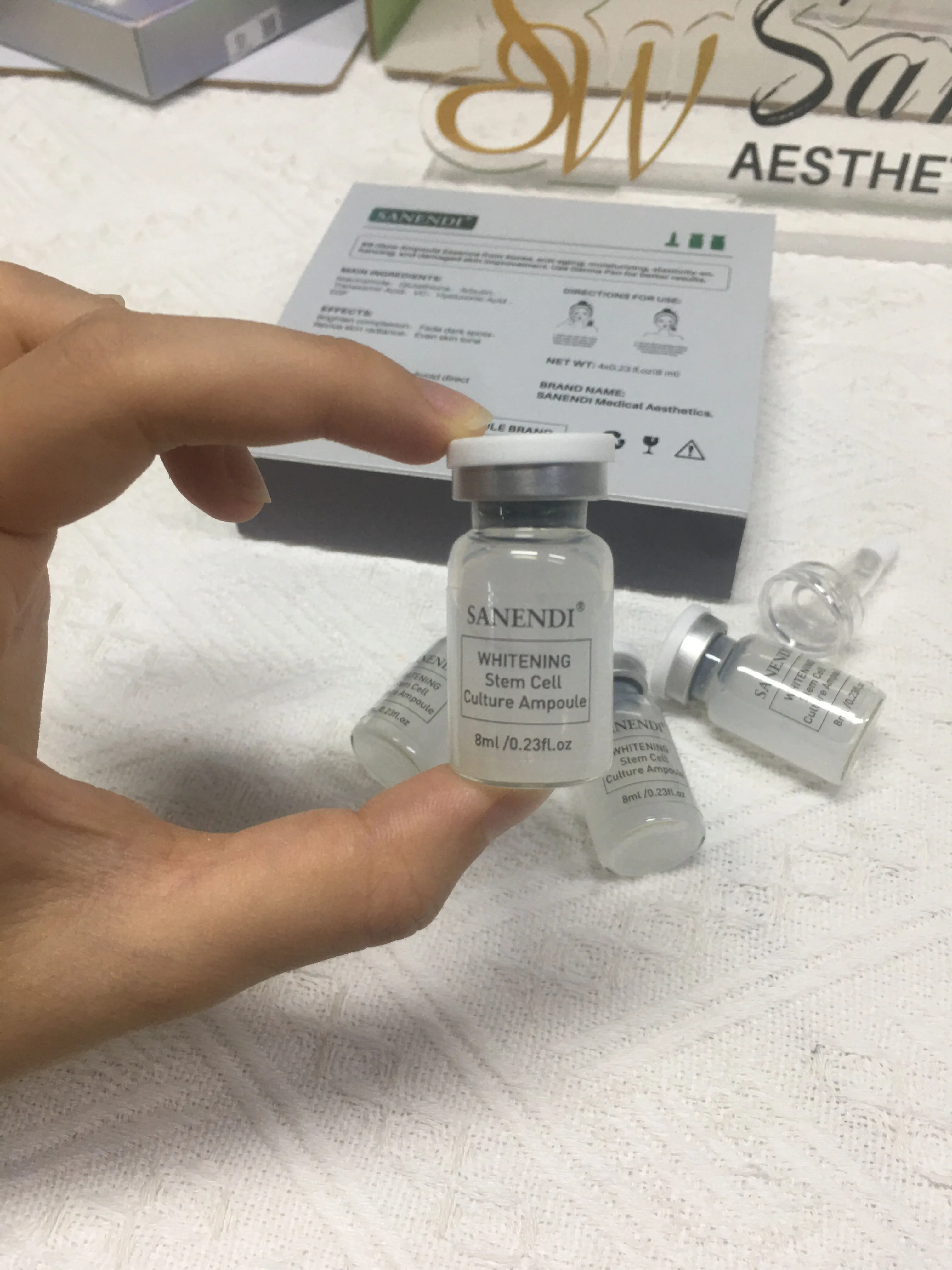  كوريا السلمون DNA الذهب أمبولة الجلد الداعم مصل 8 مللي HA الكولاجين إصلاح الوجه تجديد المصل #5